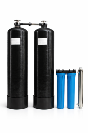 WH300-2B Automatic Dual Tank Wholehouse Multimedia Filtration System