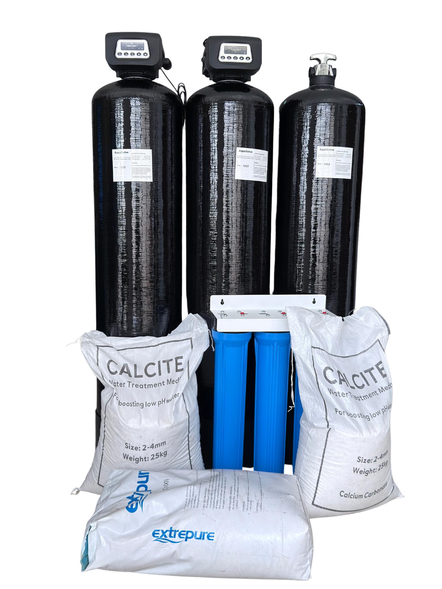 Automatic Triple Tank Iron Removal & Softening System – Model WH-IR-3T-1252-A