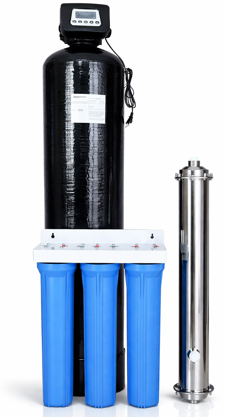 Automatic Whole-House Multimedia Filtration System with UF – Model WHM-Auto-UF1000